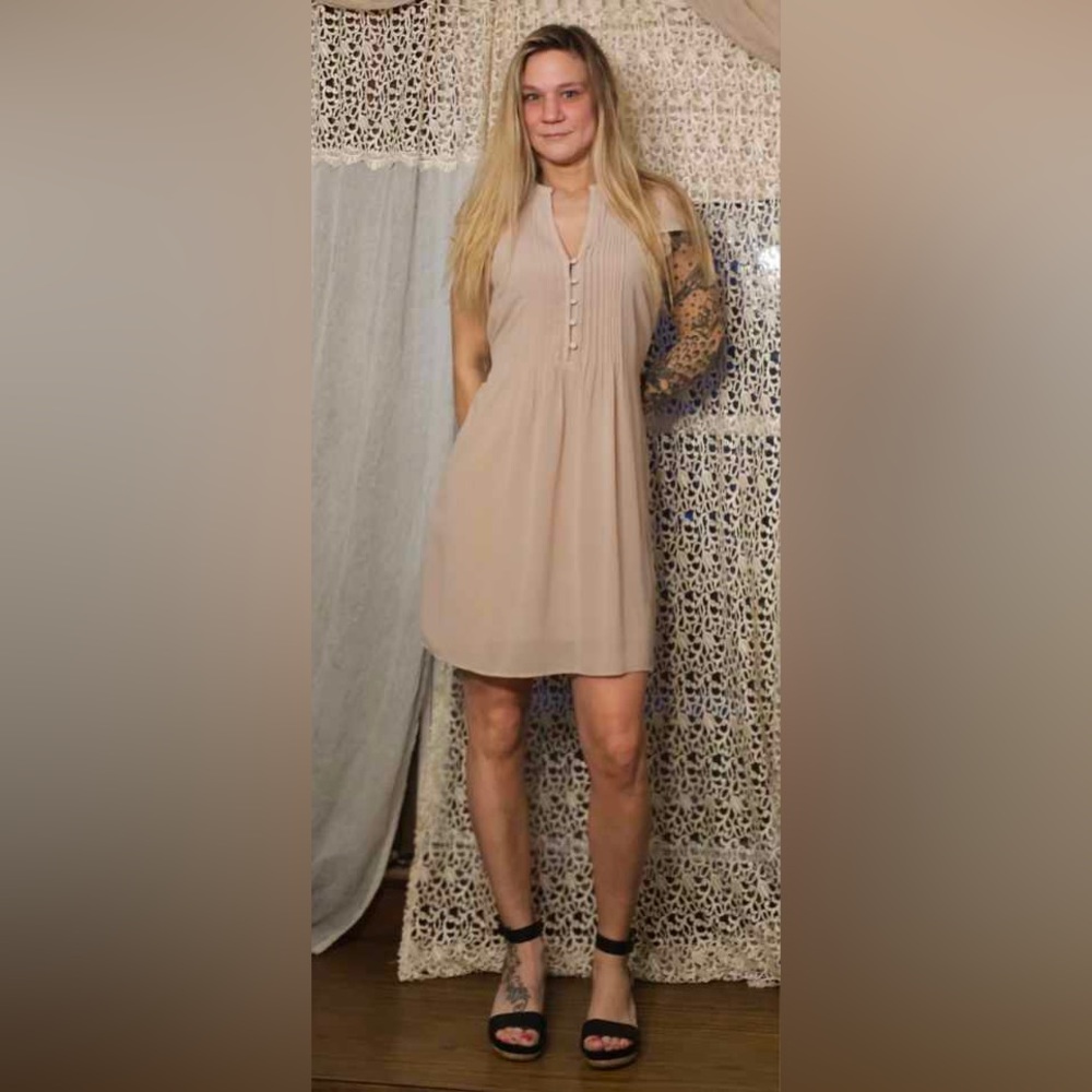 H&M classy dust pink dress